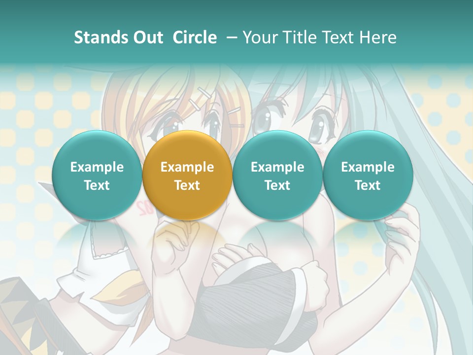 A Couple Of Anime Girls Hugging Each Other PowerPoint Template