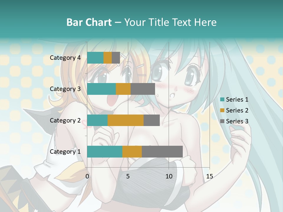 A Couple Of Anime Girls Hugging Each Other PowerPoint Template
