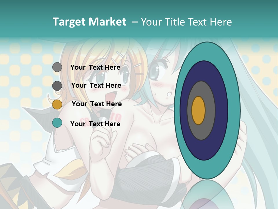 A Couple Of Anime Girls Hugging Each Other PowerPoint Template