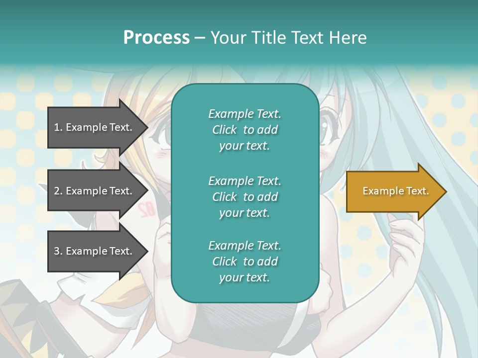 A Couple Of Anime Girls Hugging Each Other PowerPoint Template