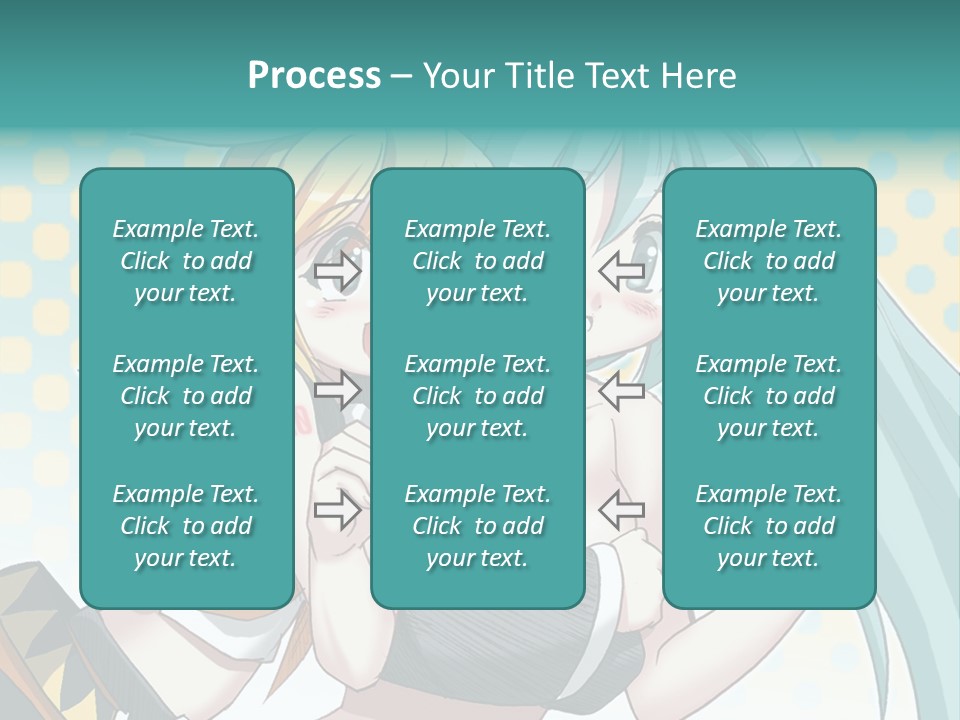 A Couple Of Anime Girls Hugging Each Other PowerPoint Template
