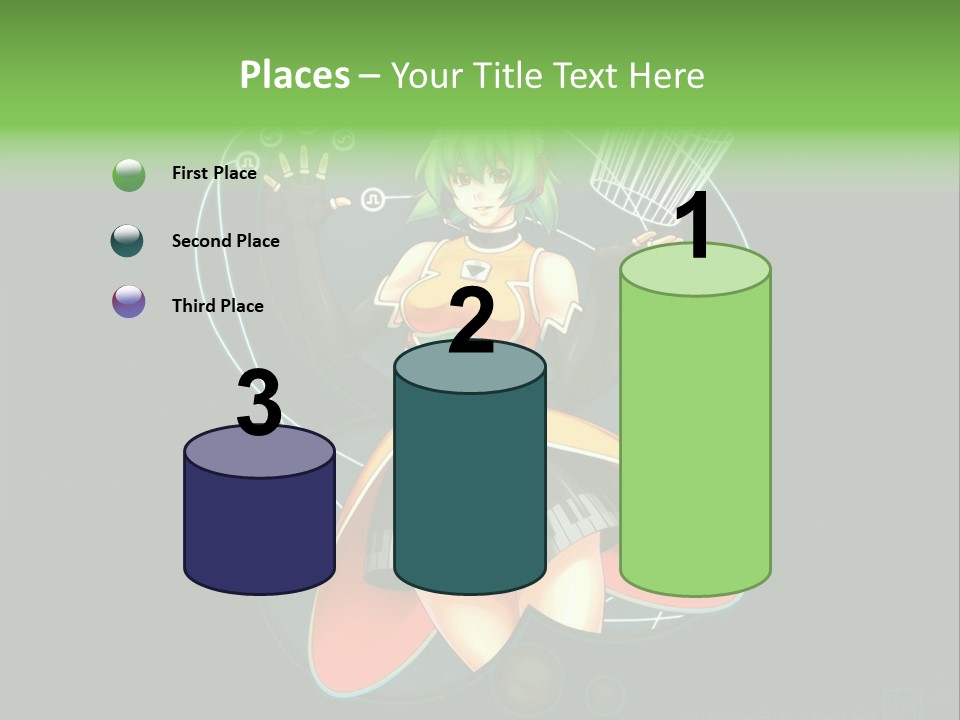 A Woman In A Dress Is Holding A Basket PowerPoint Template