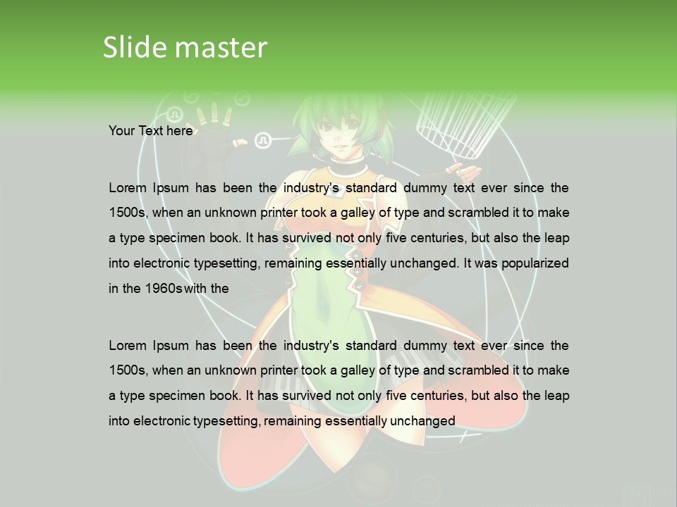 A Woman In A Dress Is Holding A Basket PowerPoint Template