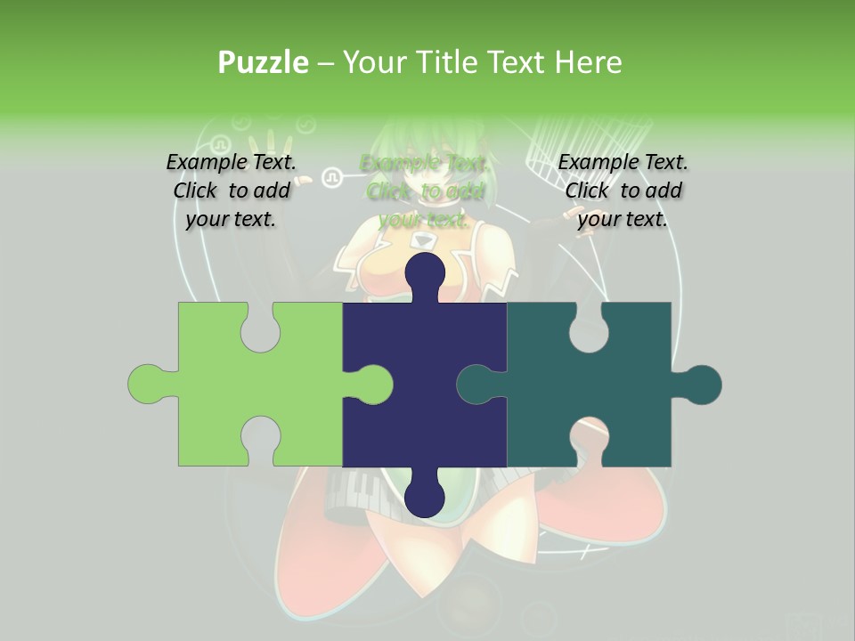 A Woman In A Dress Is Holding A Basket PowerPoint Template