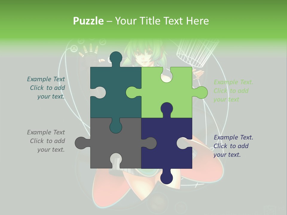 A Woman In A Dress Is Holding A Basket PowerPoint Template