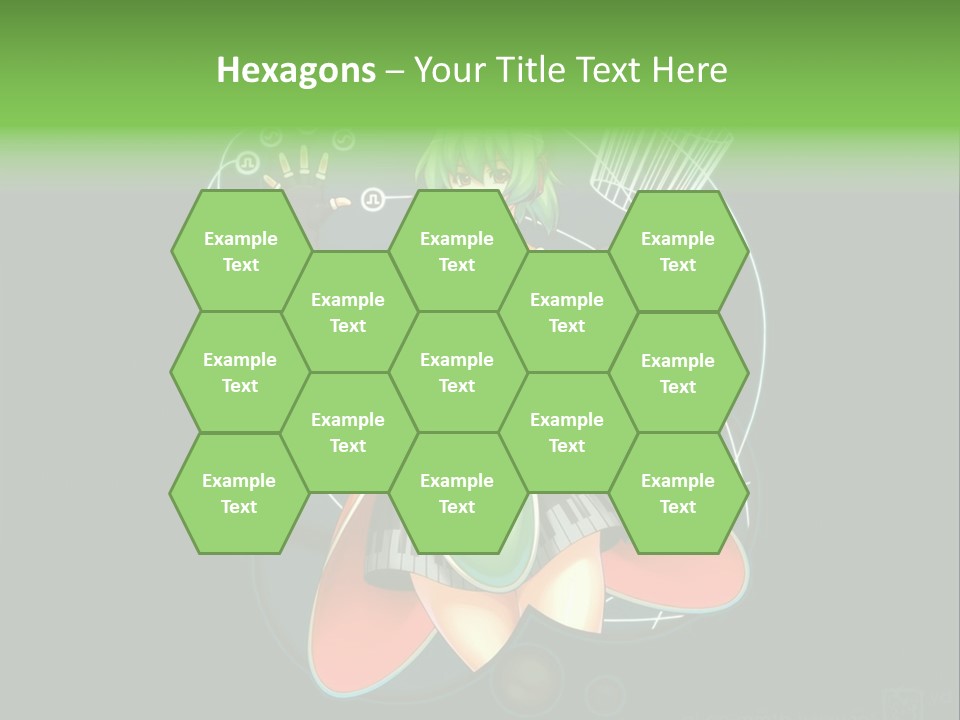 A Woman In A Dress Is Holding A Basket PowerPoint Template