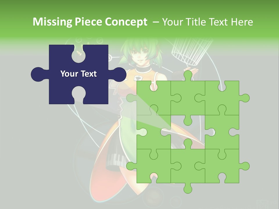 A Woman In A Dress Is Holding A Basket PowerPoint Template