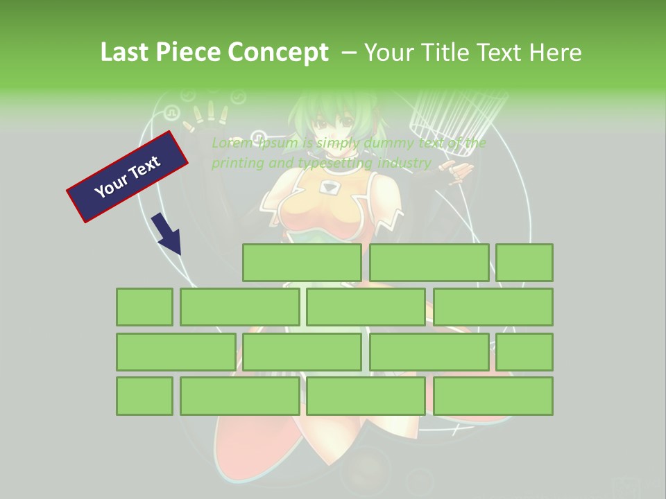 A Woman In A Dress Is Holding A Basket PowerPoint Template