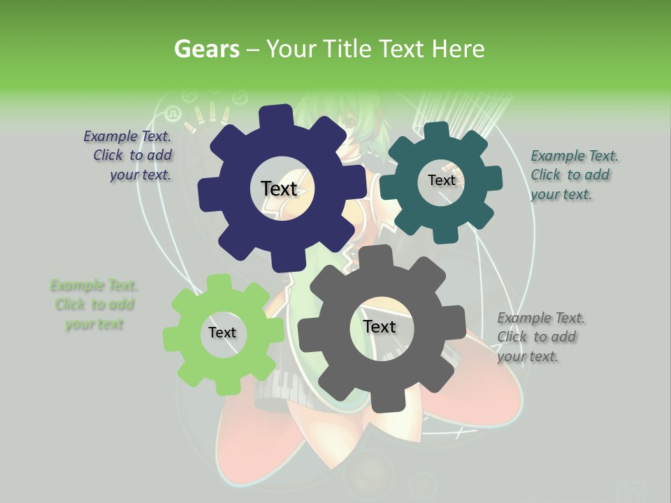 A Woman In A Dress Is Holding A Basket PowerPoint Template