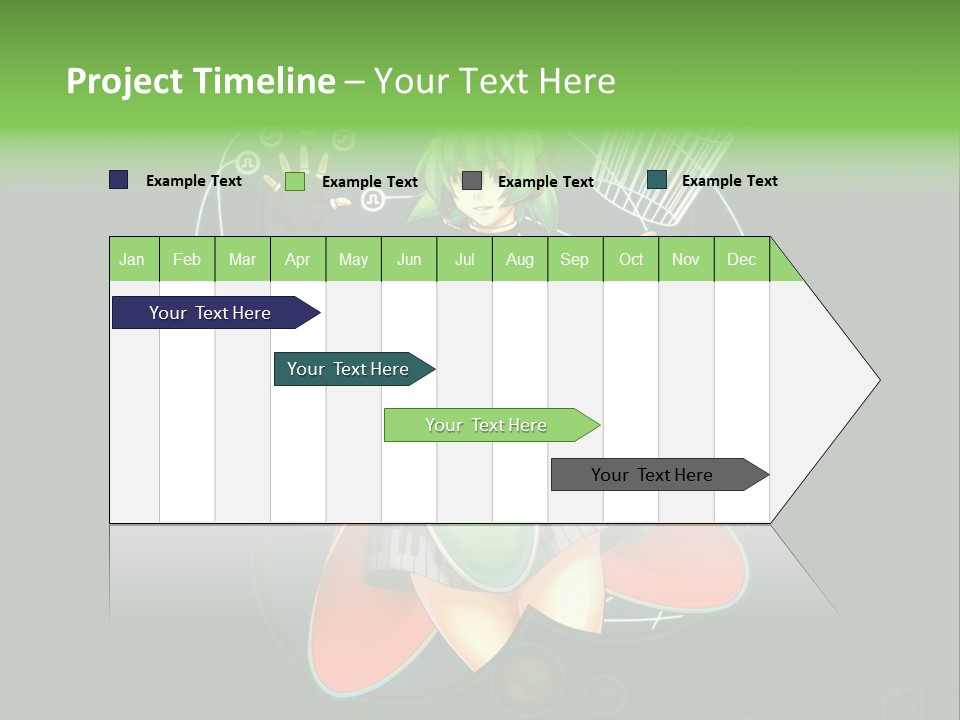 A Woman In A Dress Is Holding A Basket PowerPoint Template
