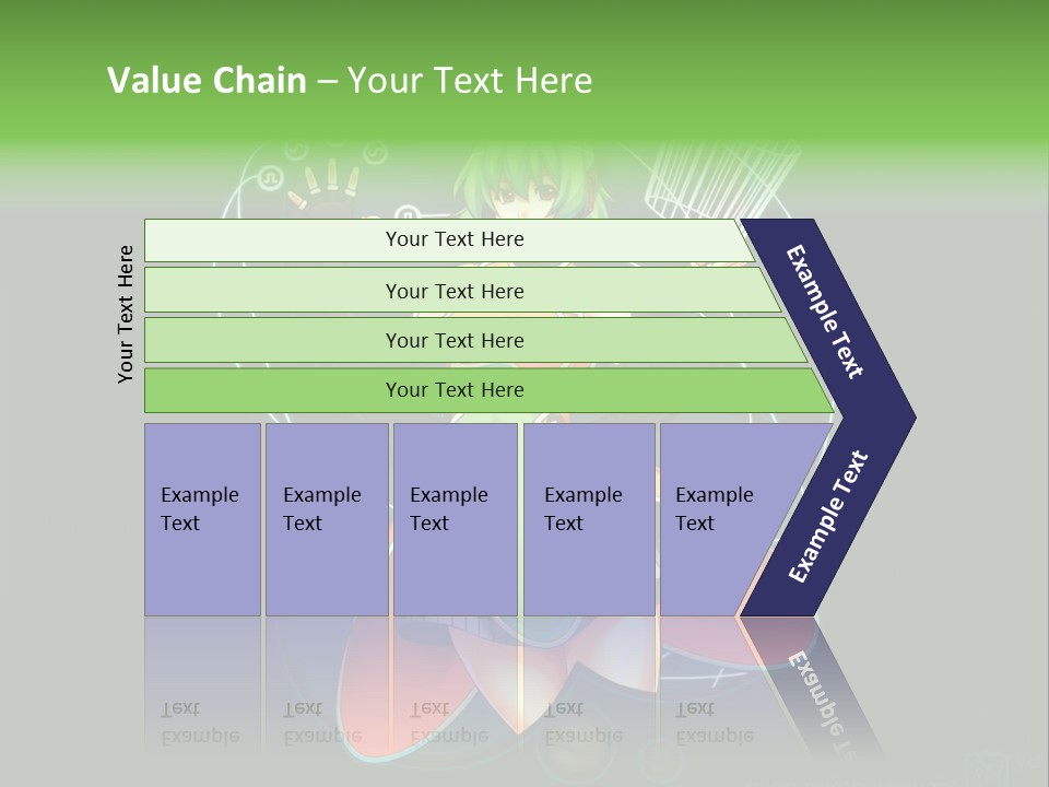 A Woman In A Dress Is Holding A Basket PowerPoint Template