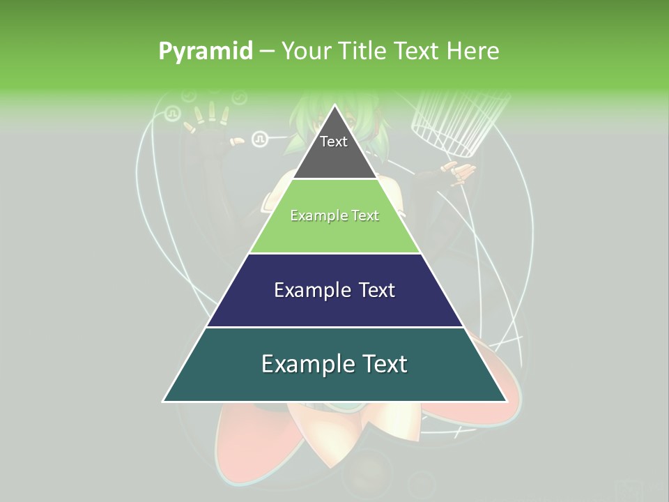 A Woman In A Dress Is Holding A Basket PowerPoint Template