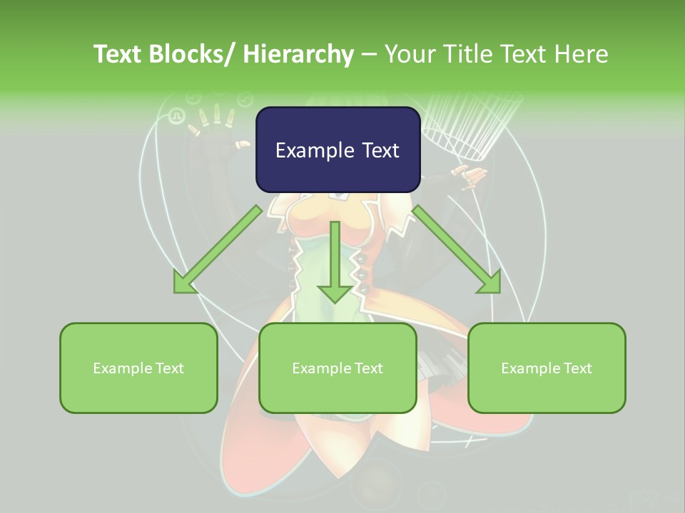 A Woman In A Dress Is Holding A Basket PowerPoint Template