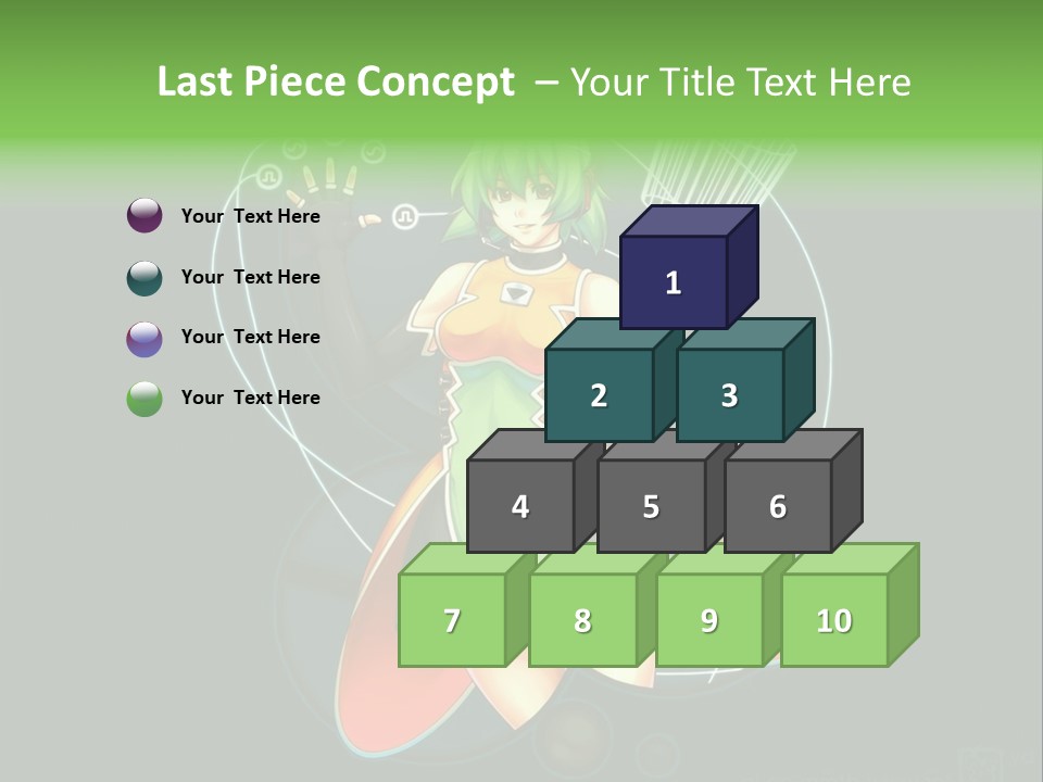 A Woman In A Dress Is Holding A Basket PowerPoint Template