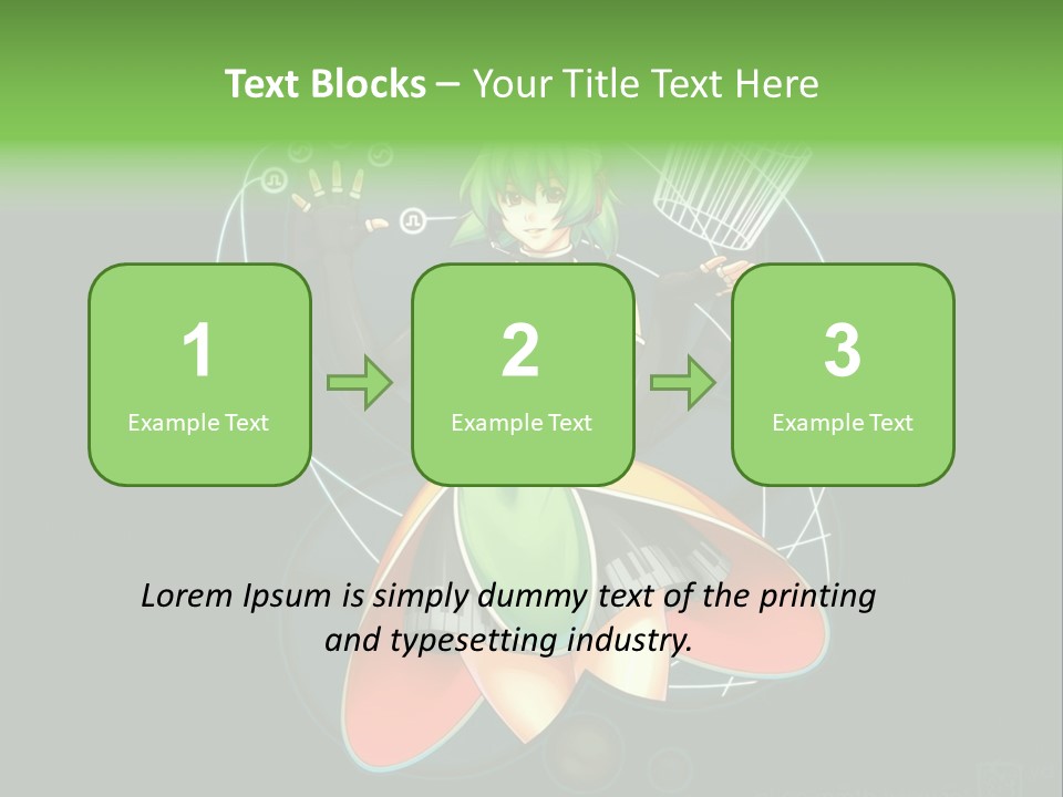 A Woman In A Dress Is Holding A Basket PowerPoint Template