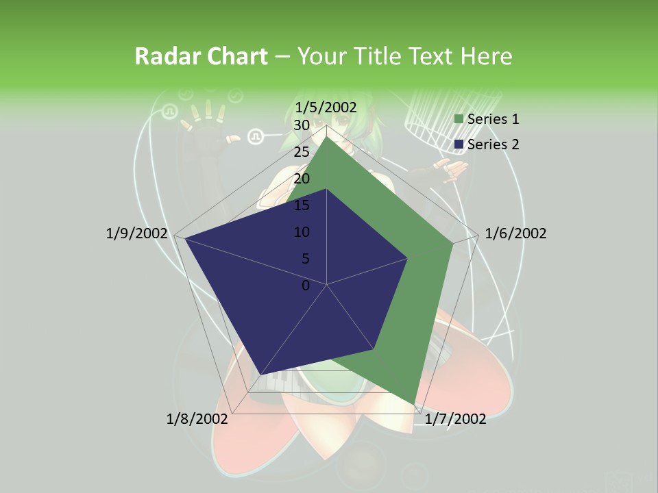 A Woman In A Dress Is Holding A Basket PowerPoint Template