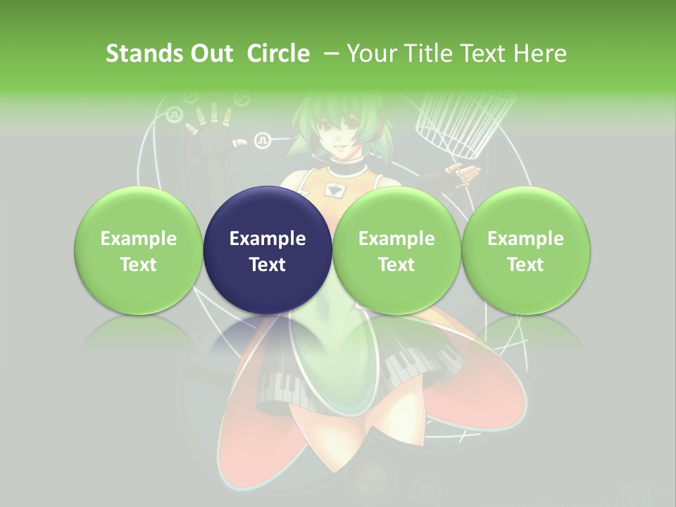 A Woman In A Dress Is Holding A Basket PowerPoint Template