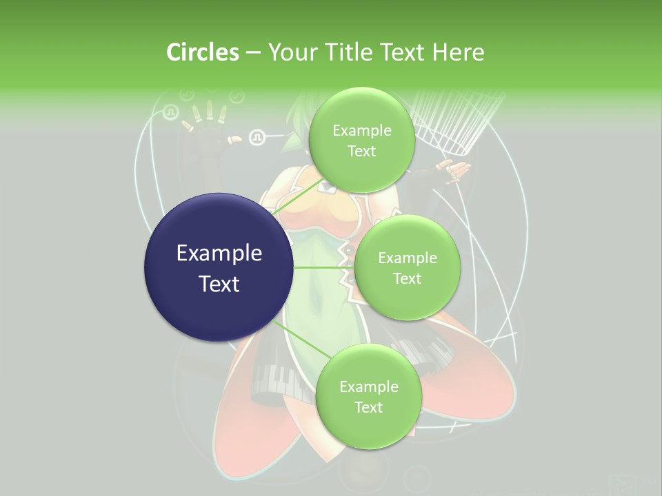 A Woman In A Dress Is Holding A Basket PowerPoint Template