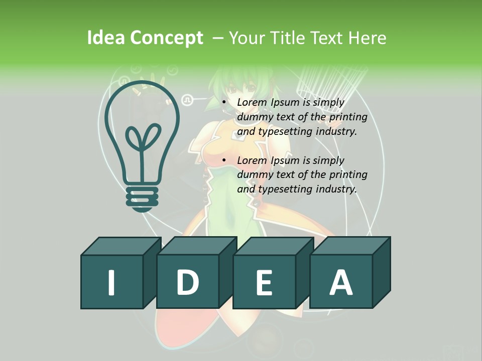 A Woman In A Dress Is Holding A Basket PowerPoint Template