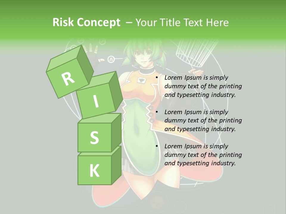 A Woman In A Dress Is Holding A Basket PowerPoint Template