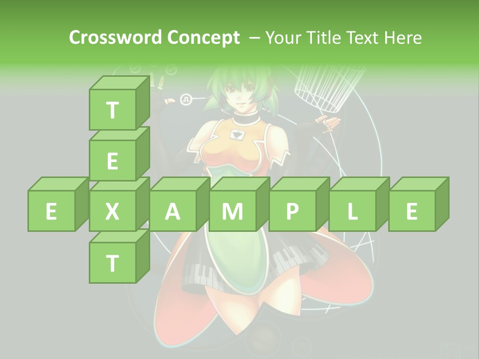 A Woman In A Dress Is Holding A Basket PowerPoint Template