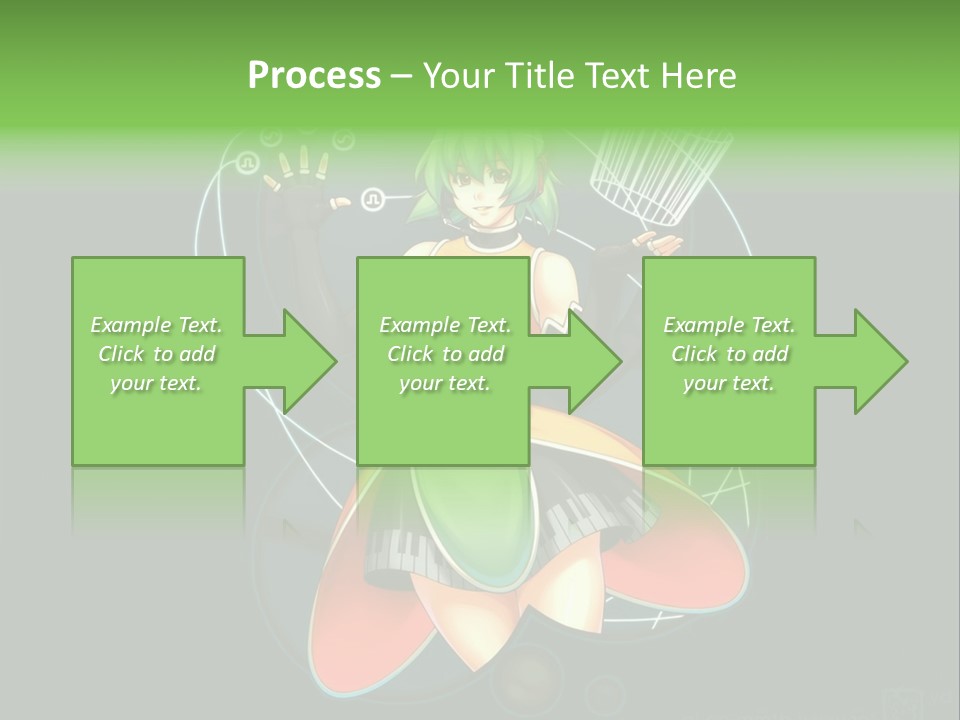 A Woman In A Dress Is Holding A Basket PowerPoint Template