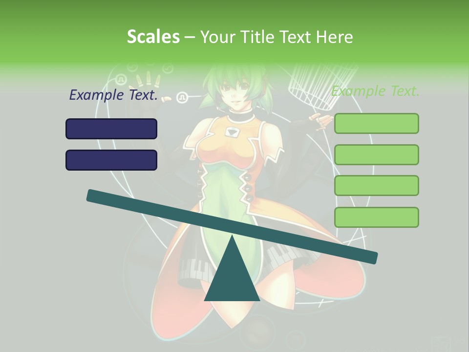 A Woman In A Dress Is Holding A Basket PowerPoint Template