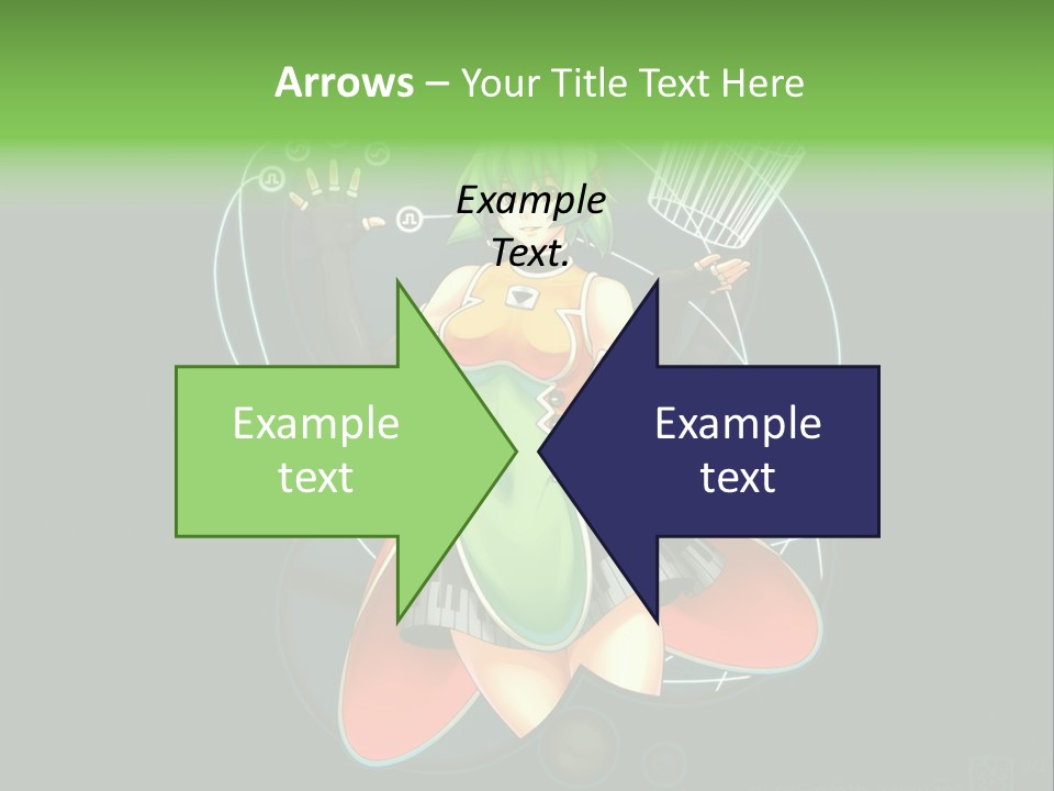 A Woman In A Dress Is Holding A Basket PowerPoint Template