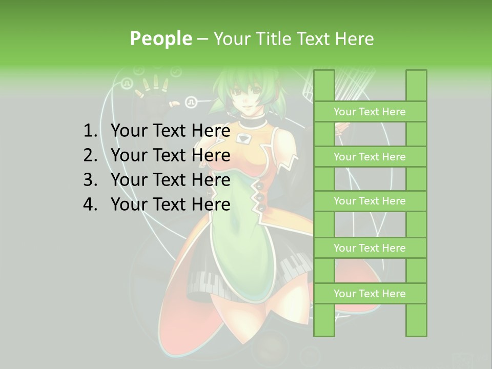 A Woman In A Dress Is Holding A Basket PowerPoint Template