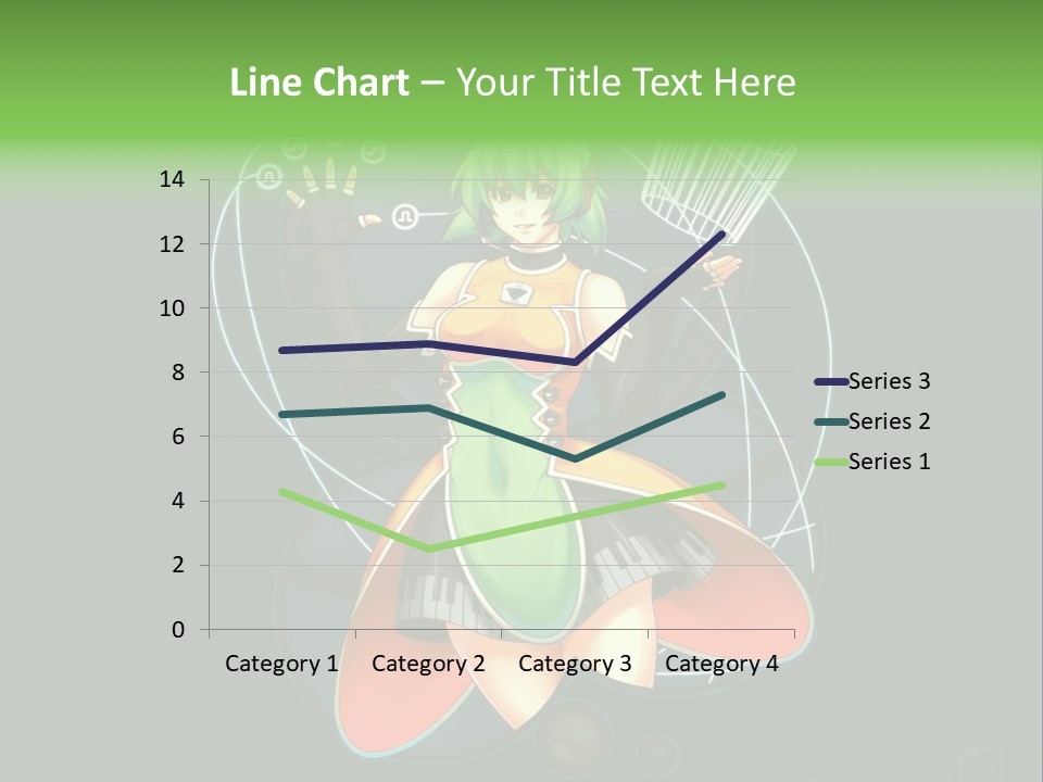 A Woman In A Dress Is Holding A Basket PowerPoint Template