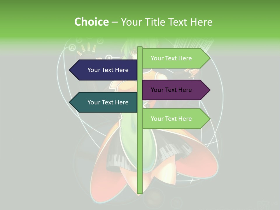 A Woman In A Dress Is Holding A Basket PowerPoint Template