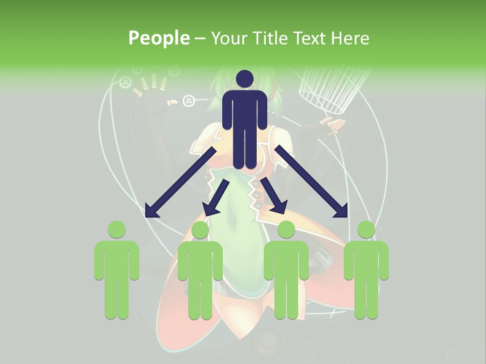 A Woman In A Dress Is Holding A Basket PowerPoint Template