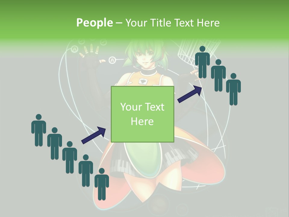 A Woman In A Dress Is Holding A Basket PowerPoint Template