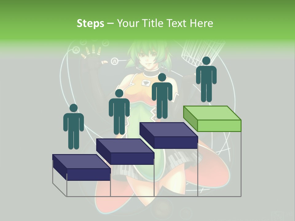A Woman In A Dress Is Holding A Basket PowerPoint Template