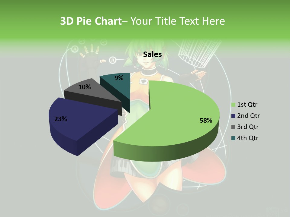 A Woman In A Dress Is Holding A Basket PowerPoint Template