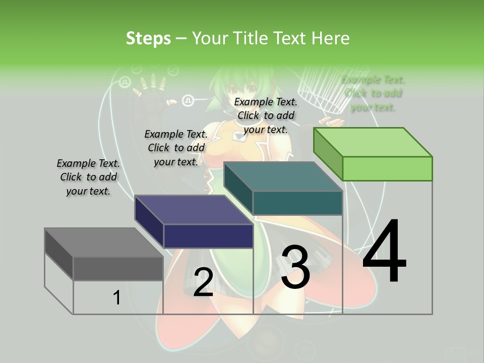 A Woman In A Dress Is Holding A Basket PowerPoint Template