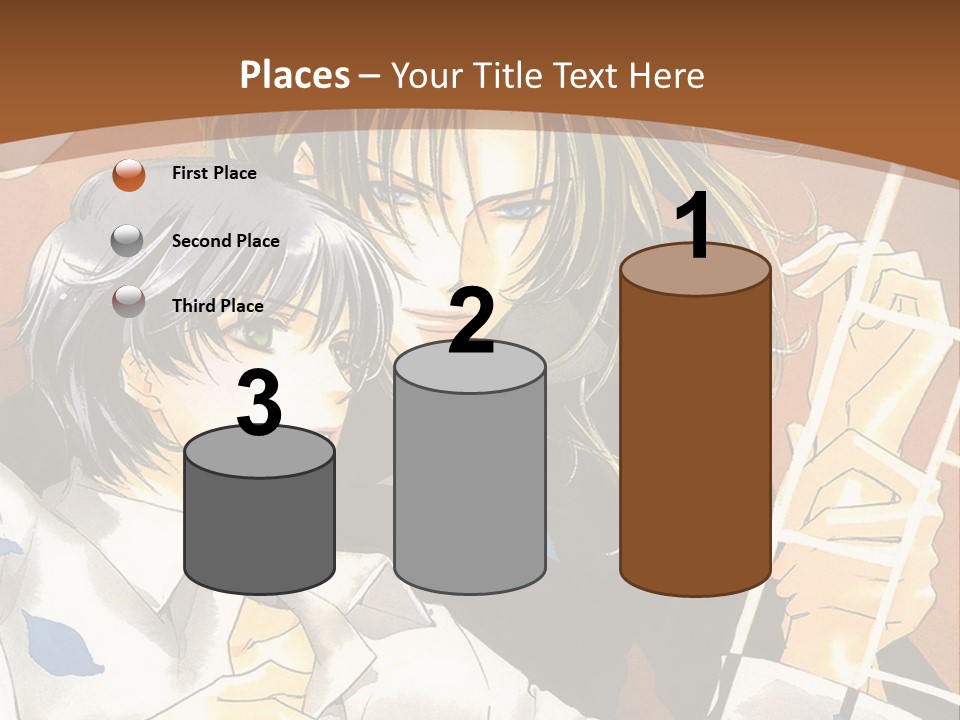 A Couple Of Anime Characters In Front Of A Clock PowerPoint Template