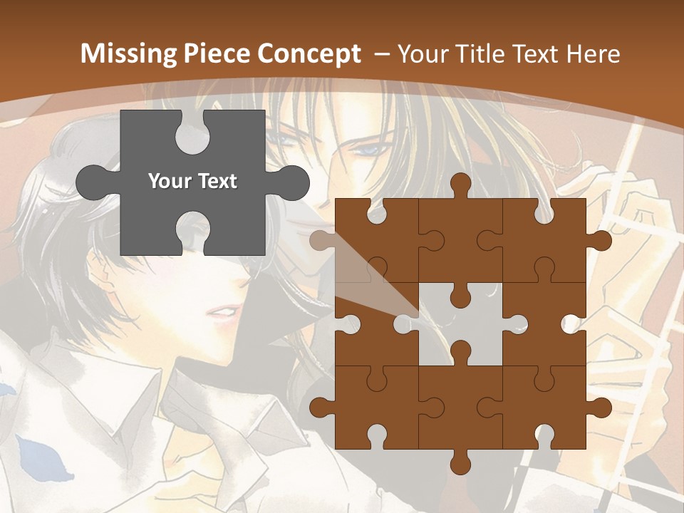 A Couple Of Anime Characters In Front Of A Clock PowerPoint Template