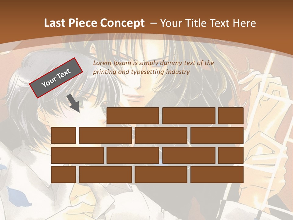 A Couple Of Anime Characters In Front Of A Clock PowerPoint Template