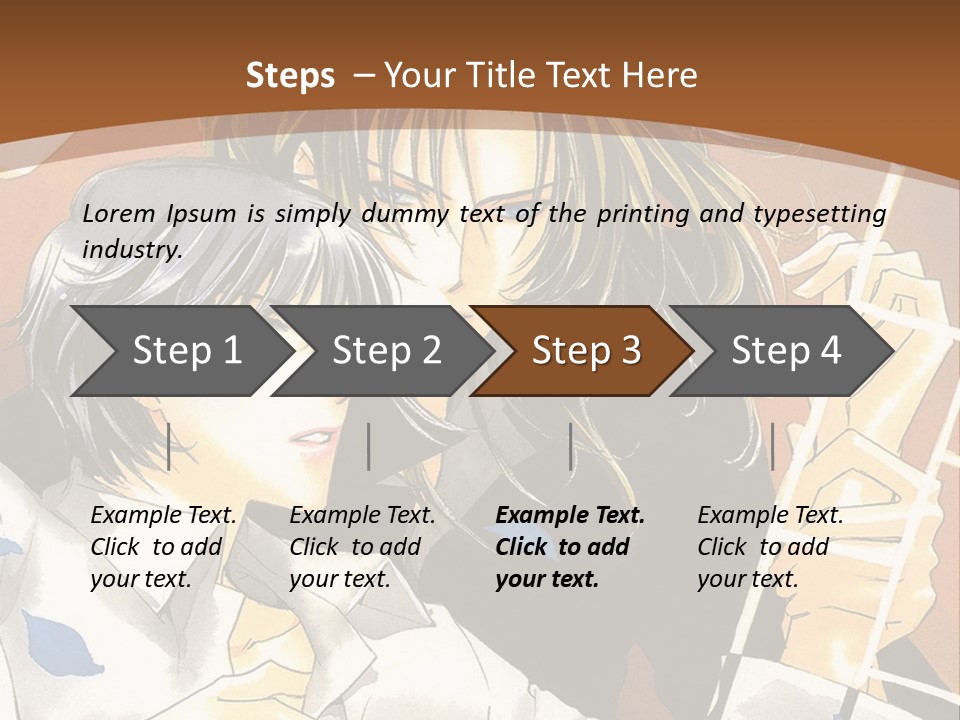 A Couple Of Anime Characters In Front Of A Clock PowerPoint Template