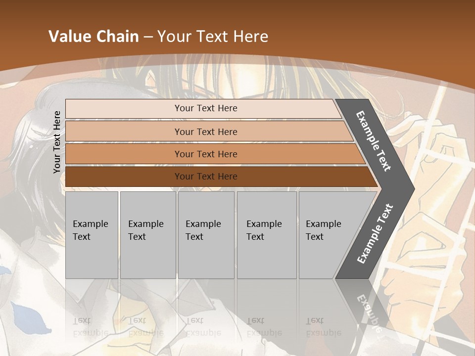 A Couple Of Anime Characters In Front Of A Clock PowerPoint Template