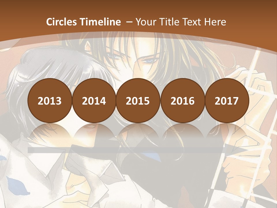 A Couple Of Anime Characters In Front Of A Clock PowerPoint Template