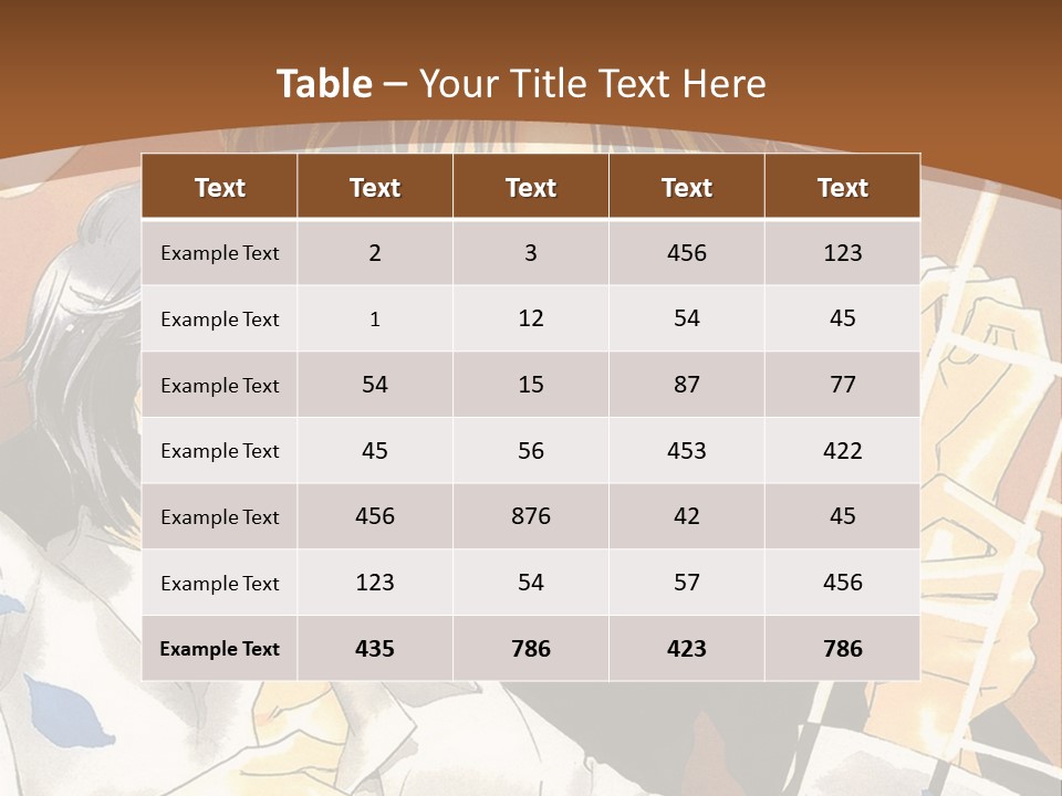 A Couple Of Anime Characters In Front Of A Clock PowerPoint Template