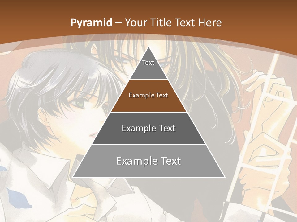 A Couple Of Anime Characters In Front Of A Clock PowerPoint Template