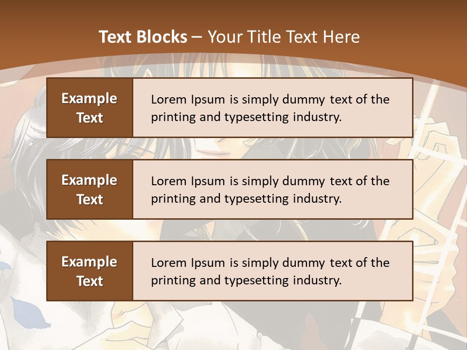 A Couple Of Anime Characters In Front Of A Clock PowerPoint Template