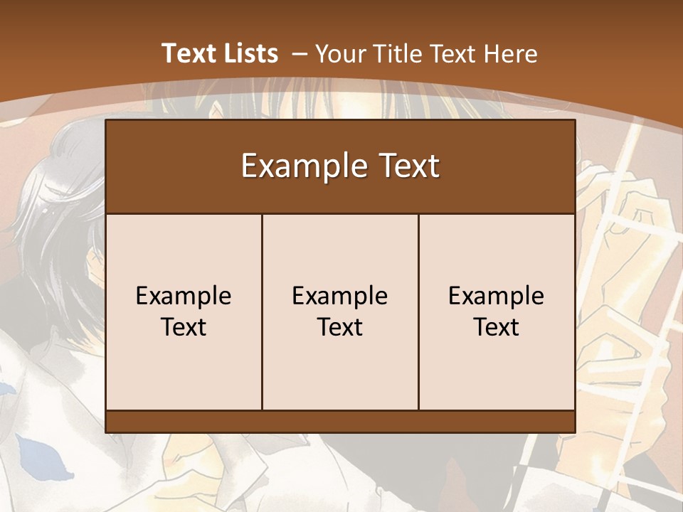 A Couple Of Anime Characters In Front Of A Clock PowerPoint Template
