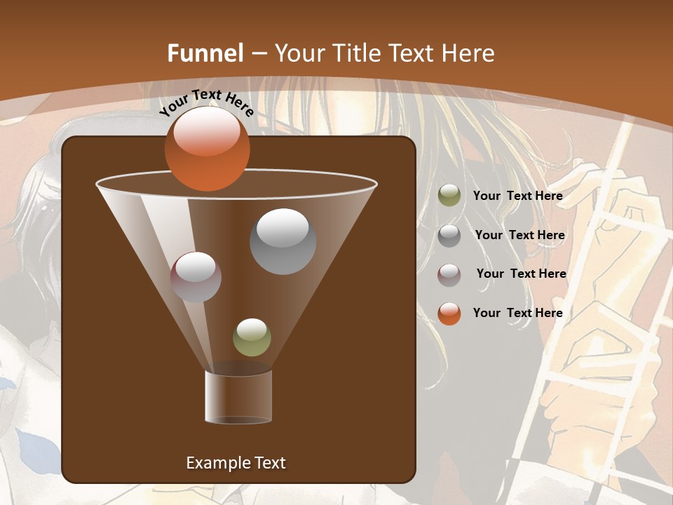 A Couple Of Anime Characters In Front Of A Clock PowerPoint Template