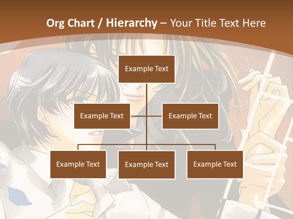 A Couple Of Anime Characters In Front Of A Clock PowerPoint Template