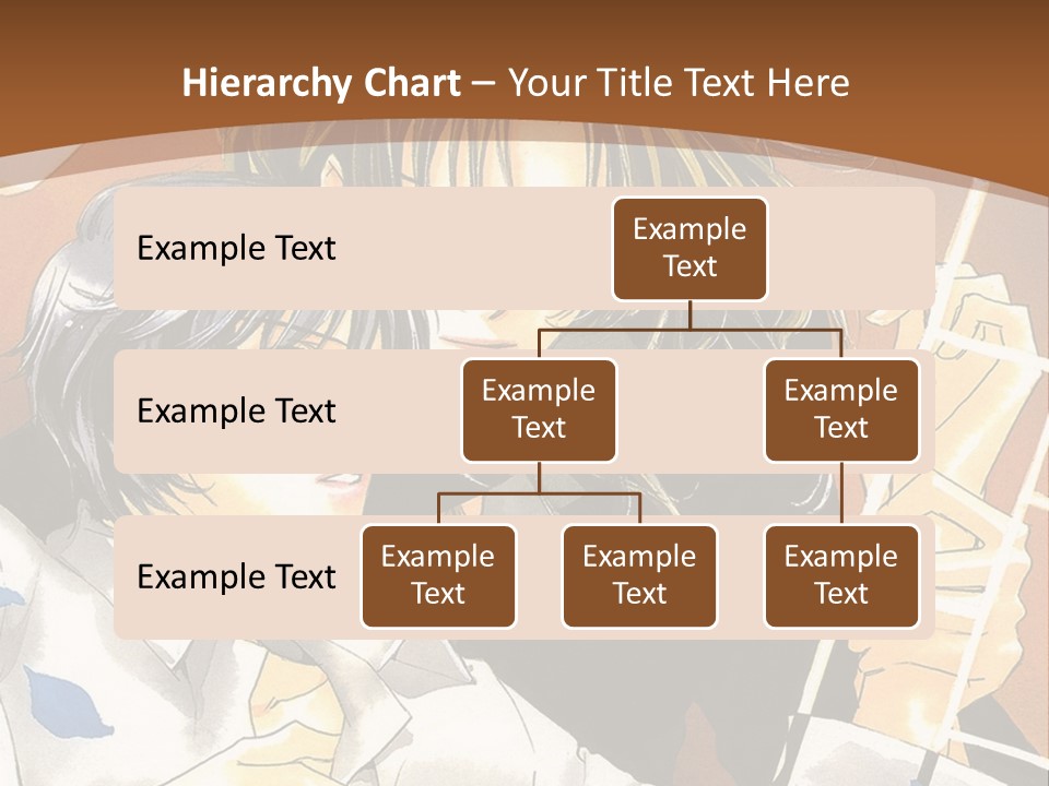 A Couple Of Anime Characters In Front Of A Clock PowerPoint Template