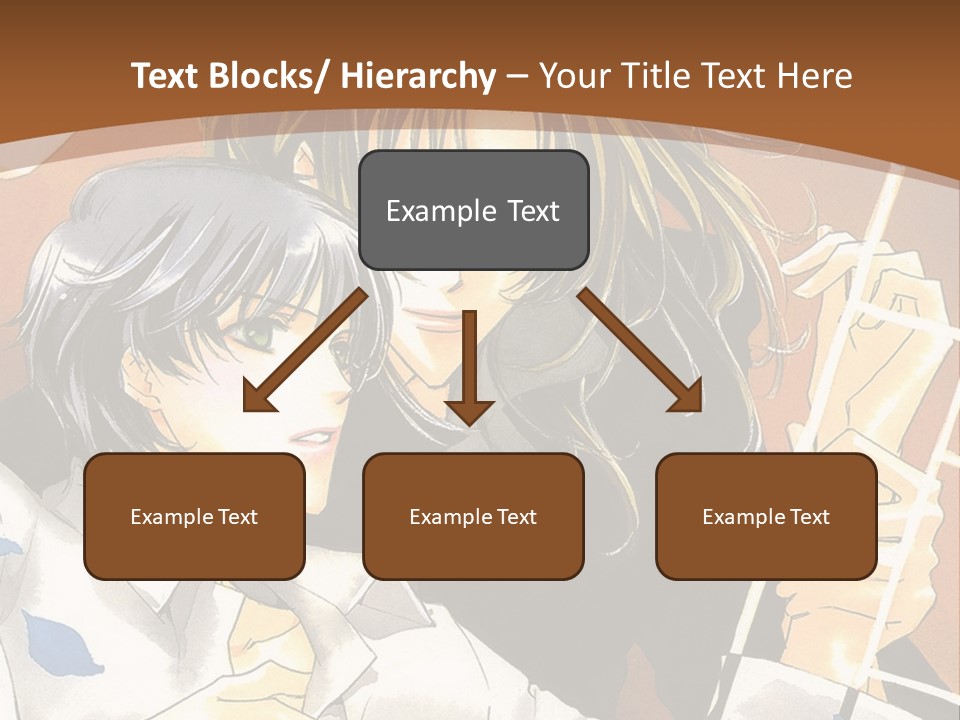A Couple Of Anime Characters In Front Of A Clock PowerPoint Template